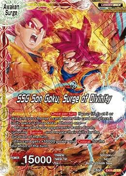 Super Saiyan Son Goku // SSG Son Goku, Surge of Divinity