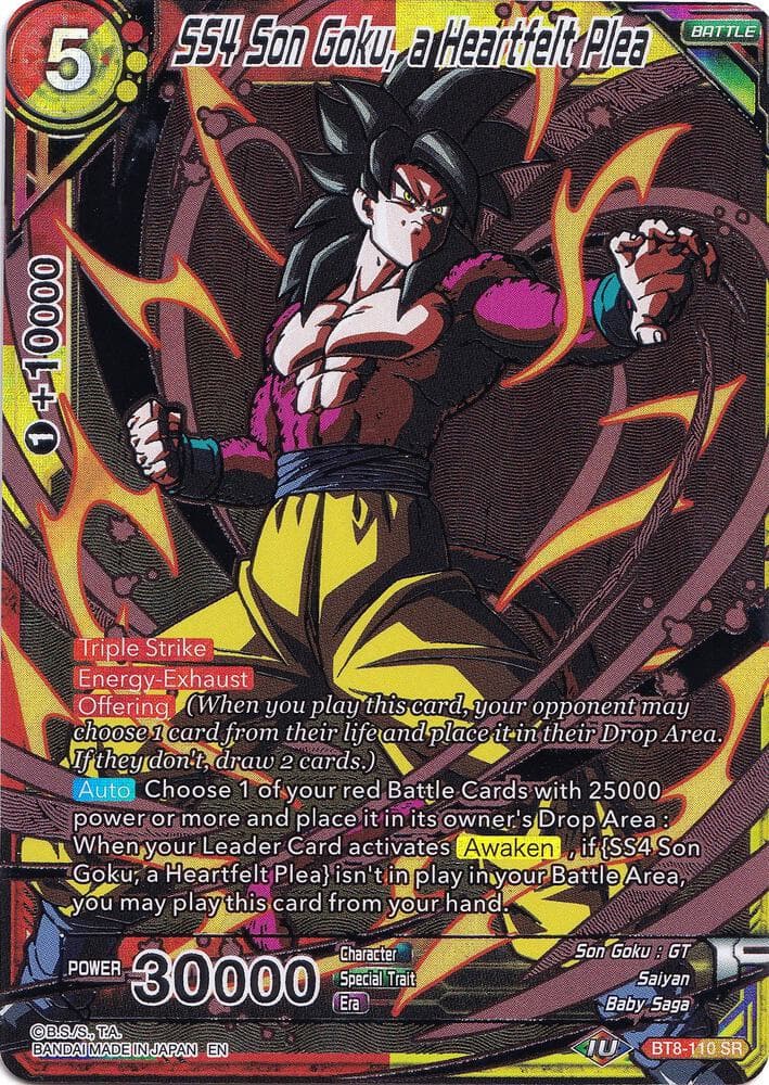 SS4 Son Goku, a Heartfelt Plea
