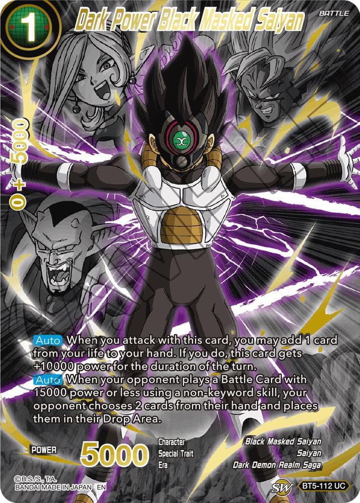 Dark Power Black Masked Saiyan (Alternate Art)
